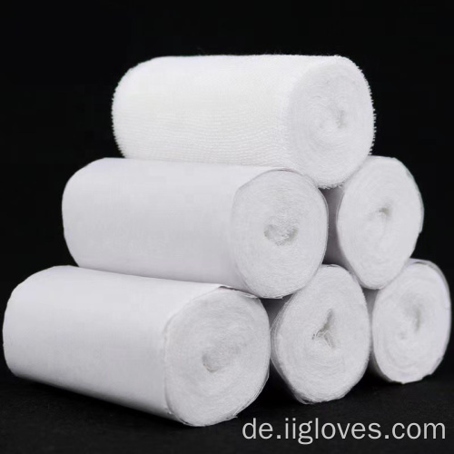 Medizinische Verbrauchsmaterialien 100% Baumwoll Gaze Bandage, Gaze, Tupfer